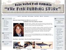 Tablet Screenshot of bluewaterfishrubbings.com